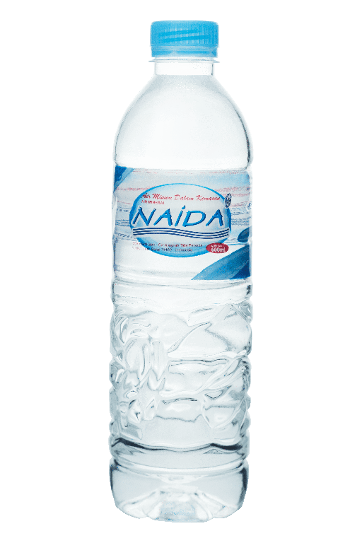 NAIDA Air Mineral Botol 600 ML ECO, praktis dan ekonomis